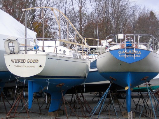 boats in dry dock