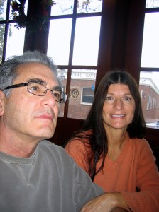 having dinner in Bath, Maine