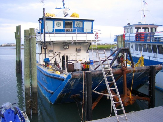a working fishing boat