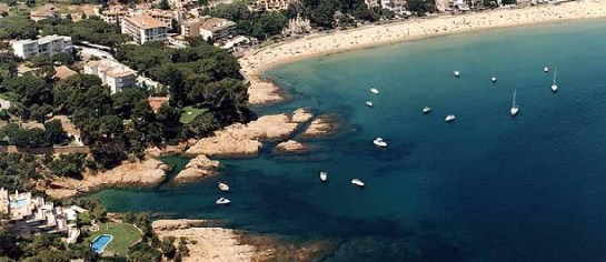 Sant Feliu aerial shot