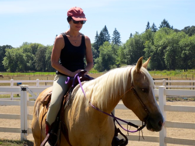 that's me on Stormy... I bred, raised and trained her myself. 100% quarter horse.